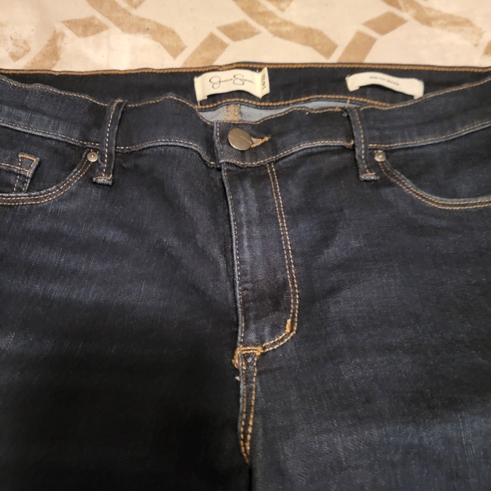 Dark Wash Skinny Jeans - Picture 2 of 6